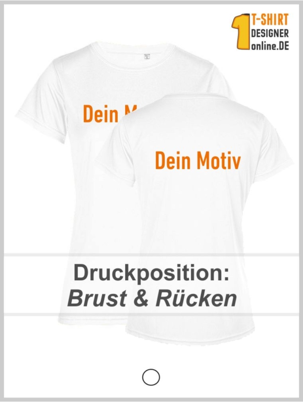 Damen Laufshirt mit Druck - Brust & Rücken