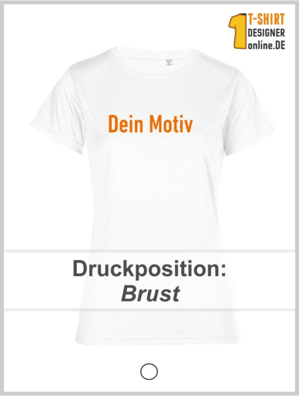 Damen Laufshirt mit Druck auf Brust