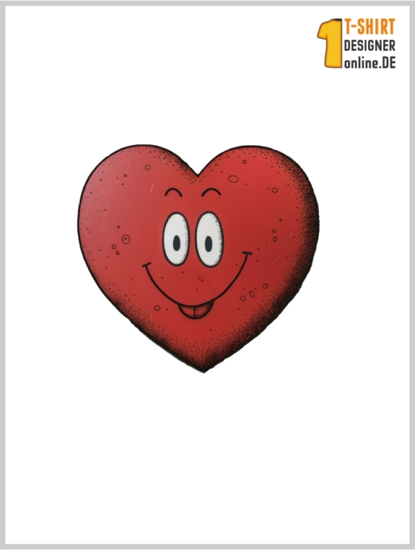 Comic Herz Design für dein T-Shirt
