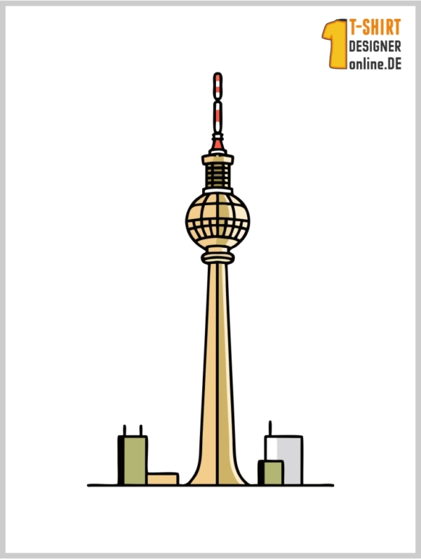 Fernehturm Design für dein T-Shirt