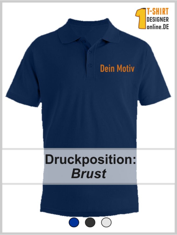 Poloshirt mit Druck auf Brust